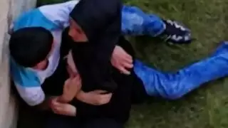 وقحة مصرية محجبة شرجية تأخذ جنسًا خارجيًا قاسيًا وقذفًا على الوجه